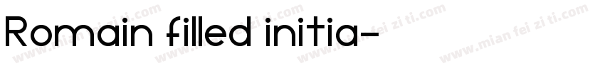 Romain filled initia字体转换